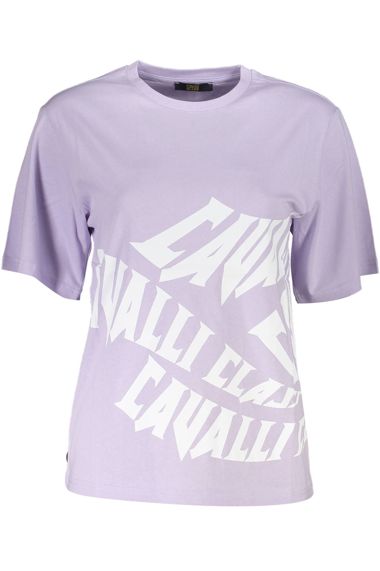 Purple Cotton Women T-Shirt - GlamHub Luxury and Icon Brand Clothing