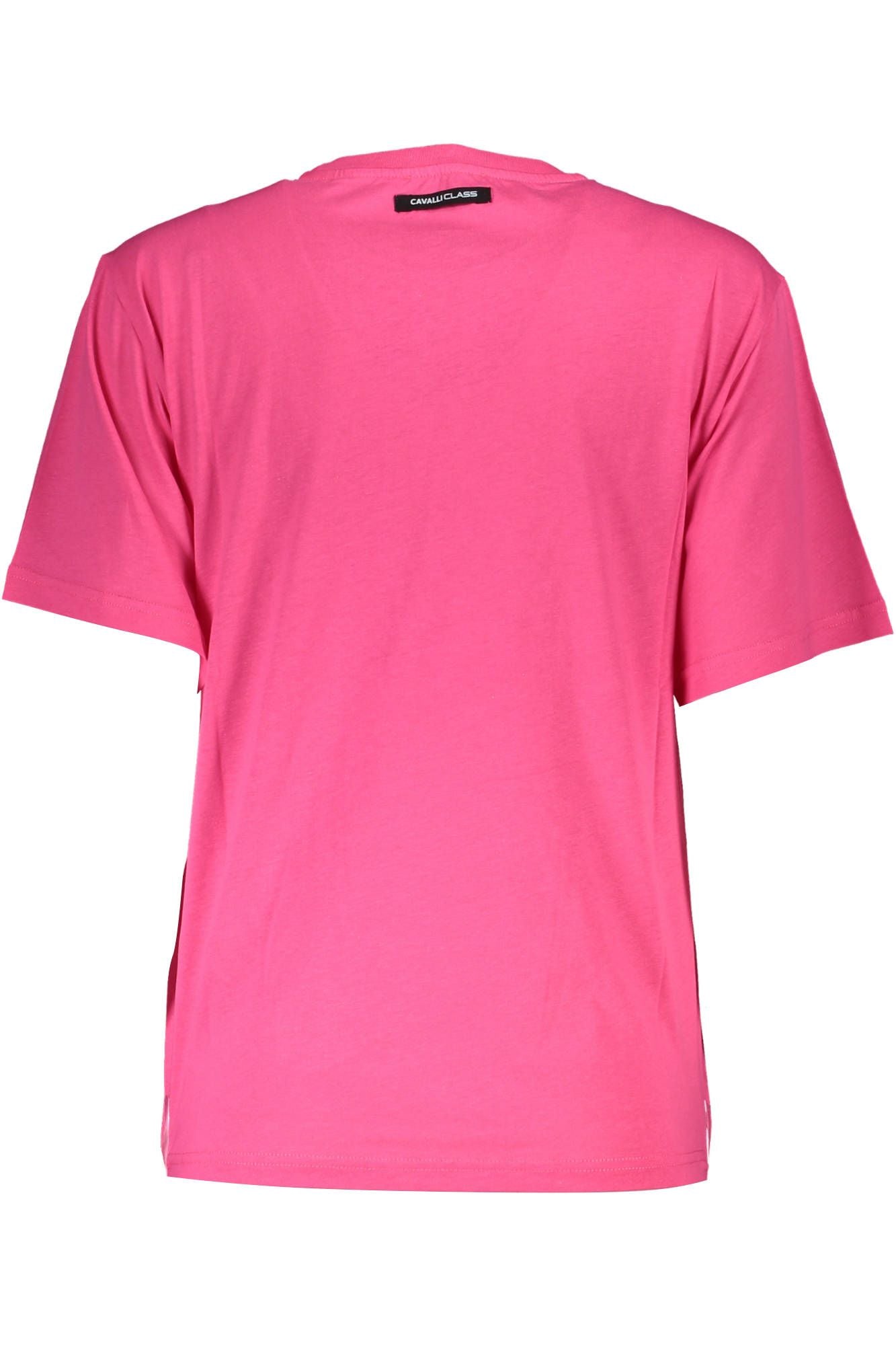 Pink Cotton Women T-Shirt - GlamHub Luxury and Icon Brand Clothing