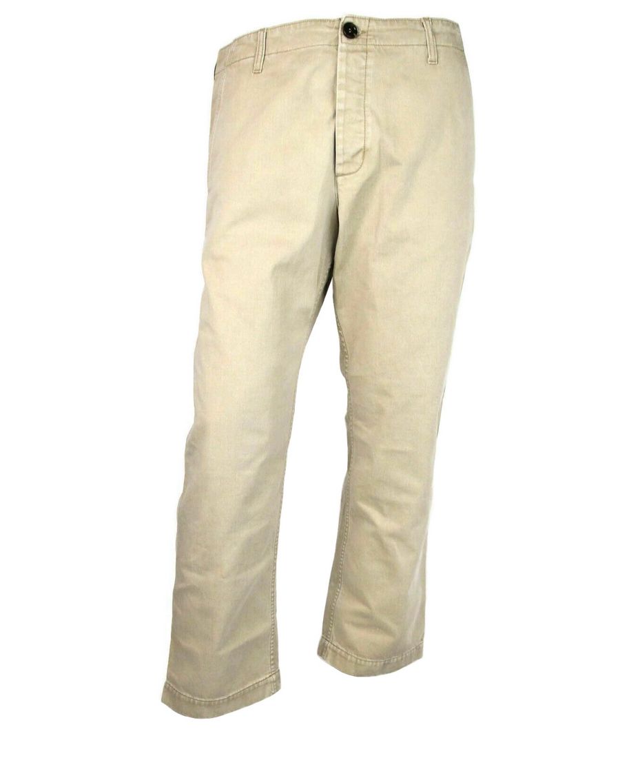 Light Brown Washed Cotton Pant Gucci Print - GLAMHUB BOUTIQUE 