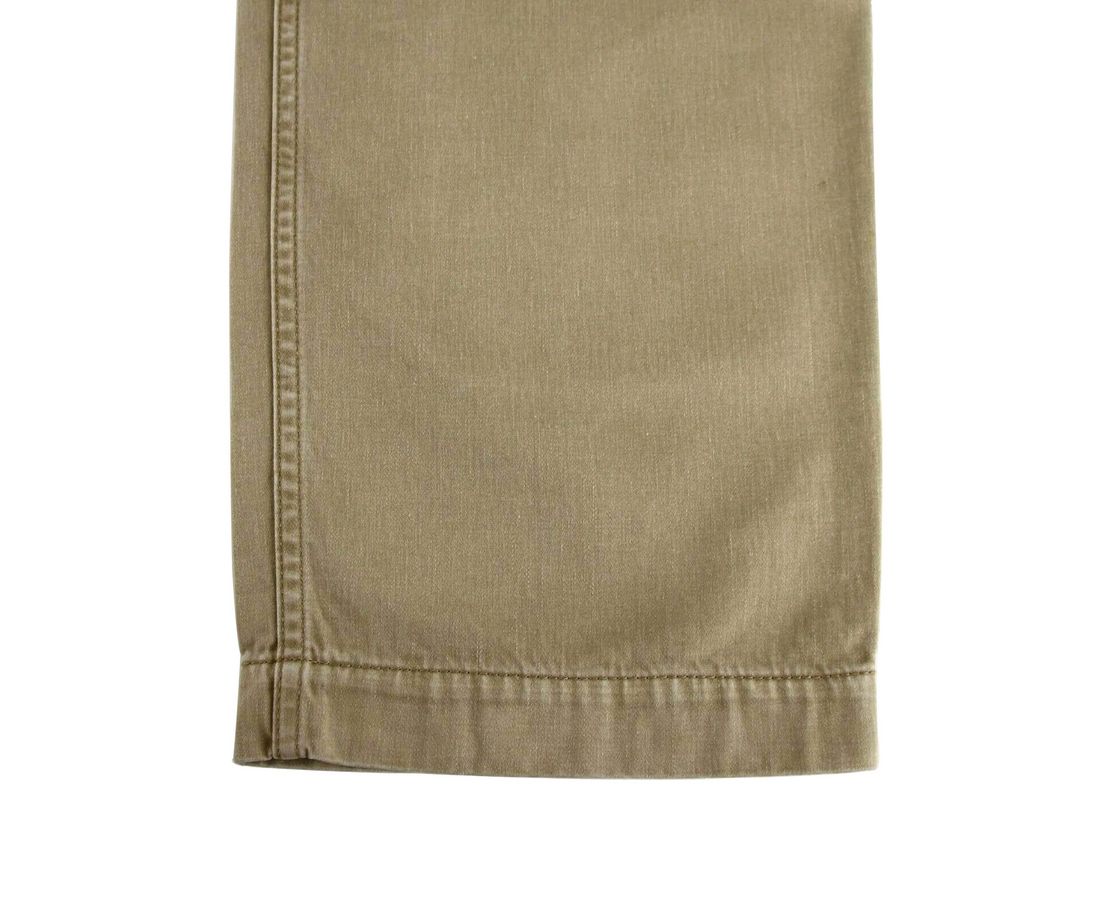 Light Brown Washed Cotton Pant Gucci Print - GLAMHUB BOUTIQUE 