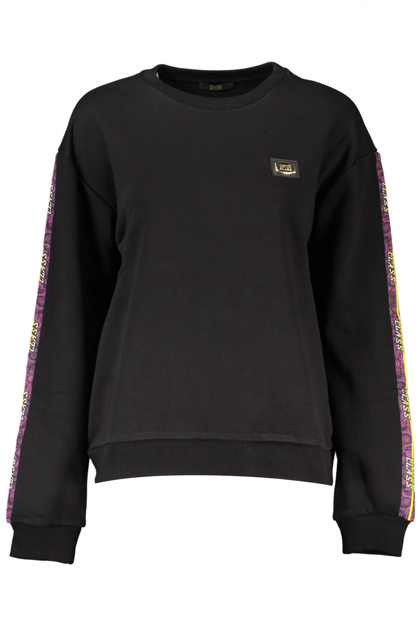 Black Cotton Women Sweater - GlamHub Luxury and Icon Brand Clothing