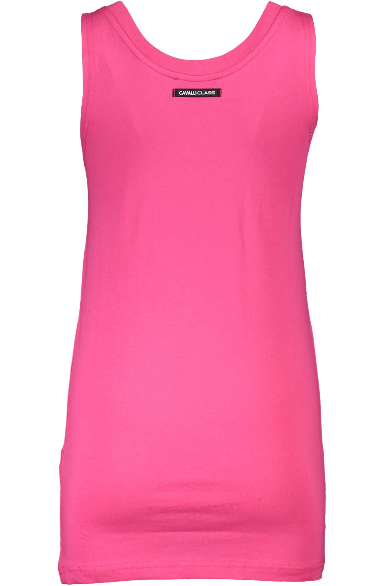 Pink Cotton Women Tank Top - GlamHub Luxury and Icon Brand Clothing