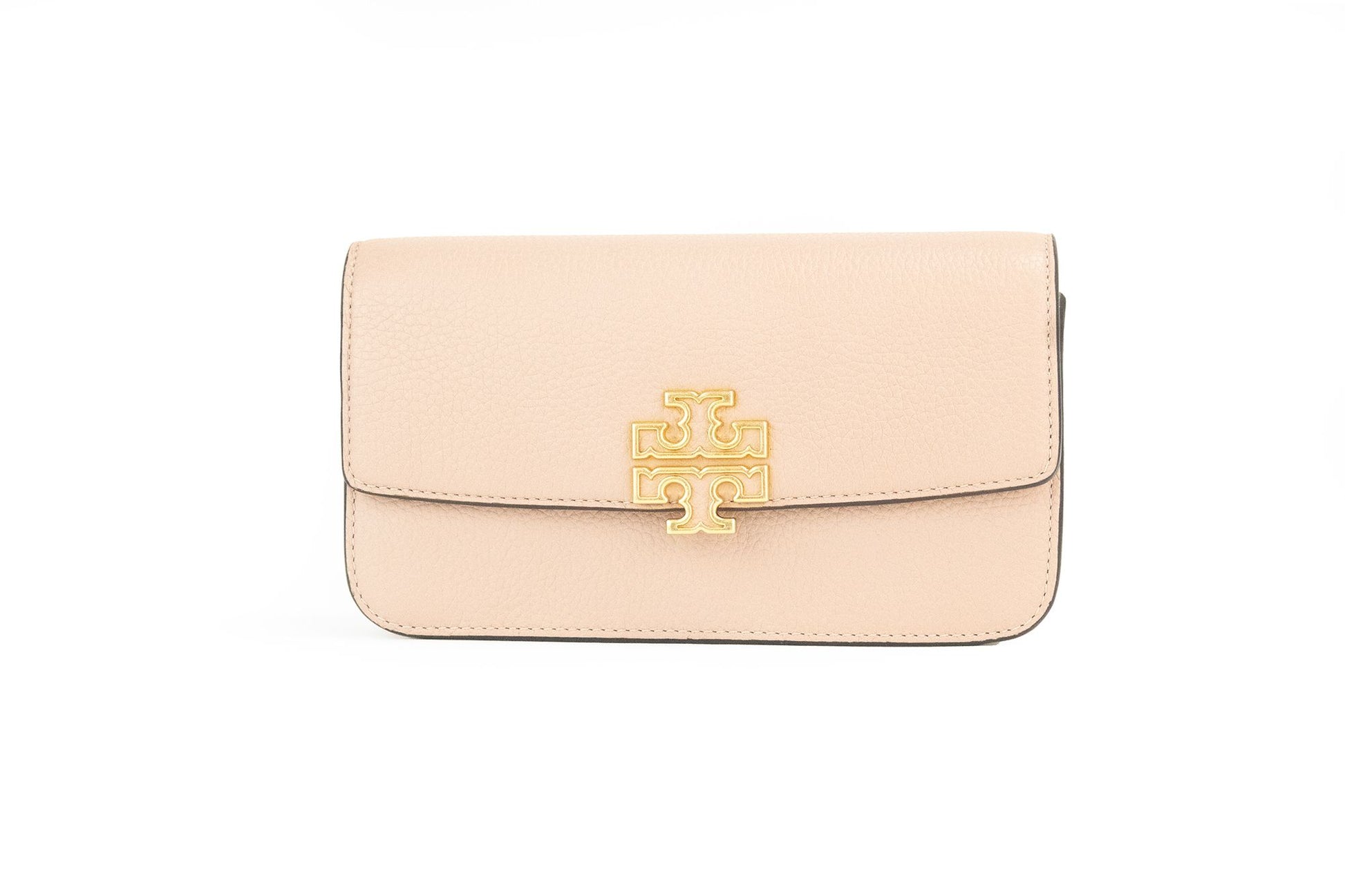 Britten Small Meadowsweet Leather Chain Wallet Crossbody Bag - GlamHub Luxury and Icon Brand Clothing