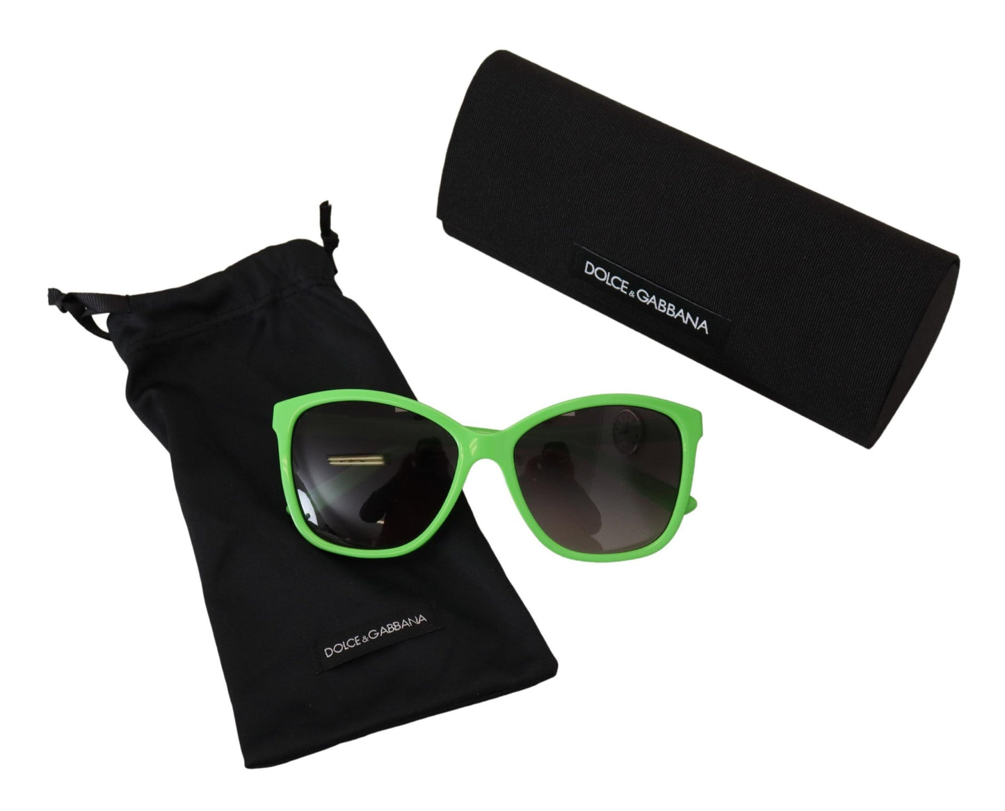 Chic Green Acetate Round Sunglasses