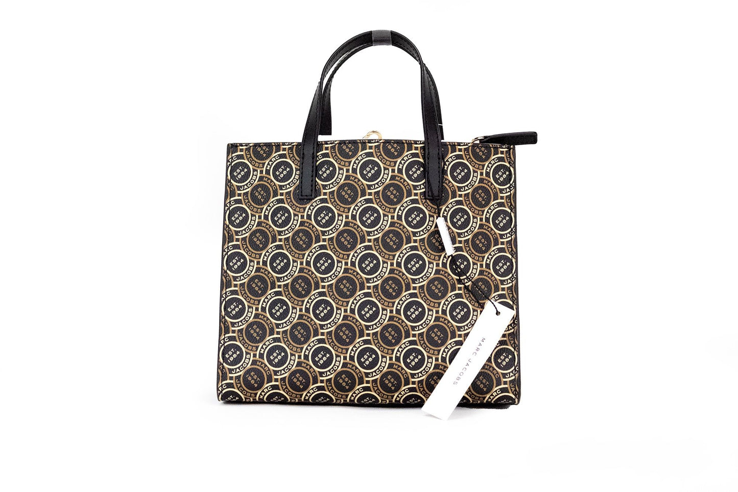 Mini Grind Signet Printed Leather Crossbody Tote Handbag Purse - GLAMHUB BOUTIQUE 