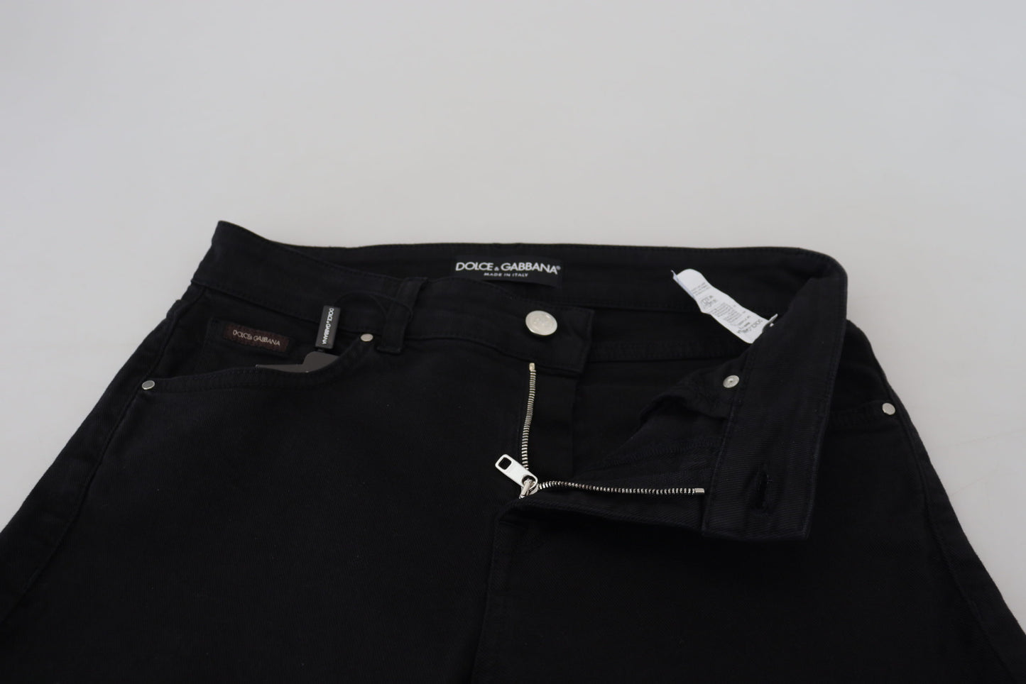 Dolce & Gabbana Elegant Black Denim Pants