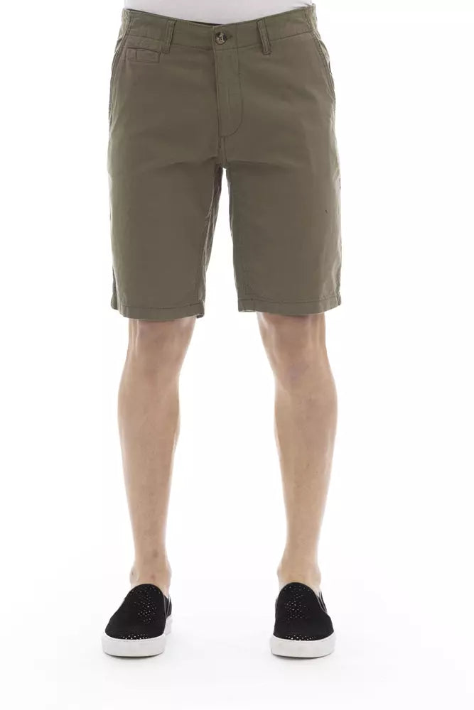 Army Cotton Men Bermuda Short - GlamHub Luxury and Icon Brand Clothing