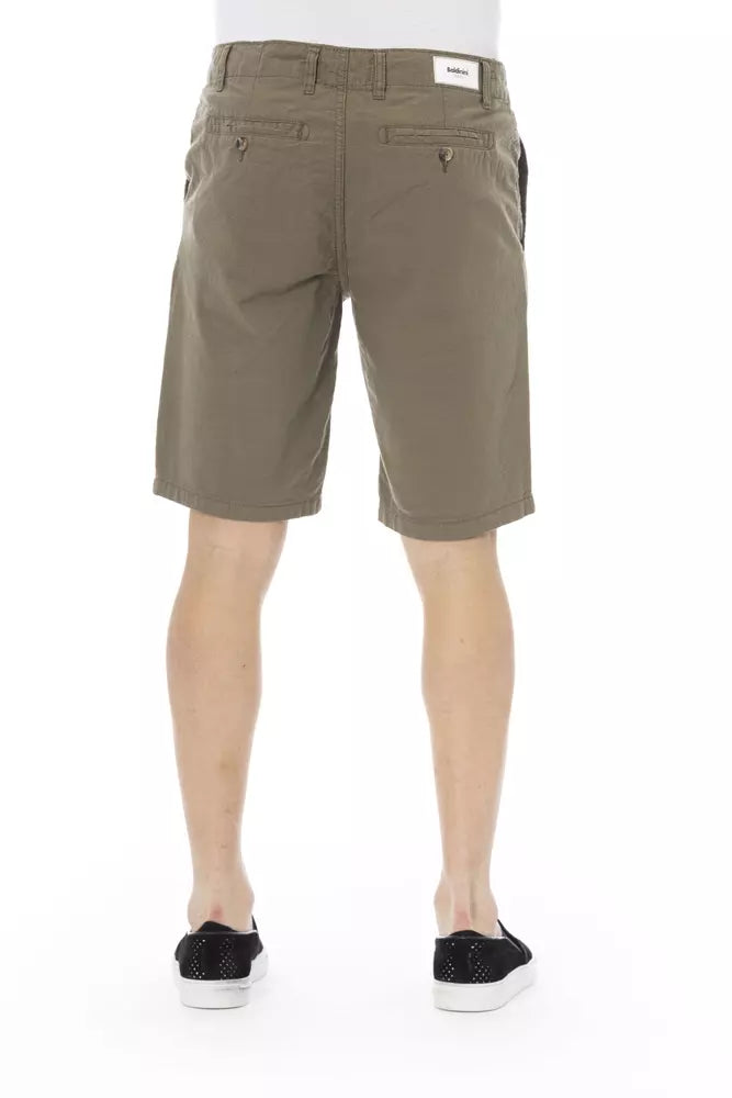 Army Cotton Men Bermuda Short - GlamHub Luxury and Icon Brand Clothing