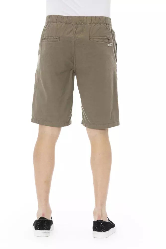 Army Cotton Men Short - GlamHub Luxury and Icon Brand Clothing