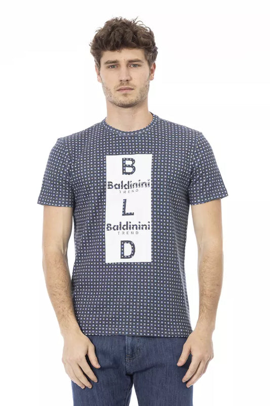 Gray Cotton Men T-Shirt - GlamHub Luxury and Icon Brand Clothing