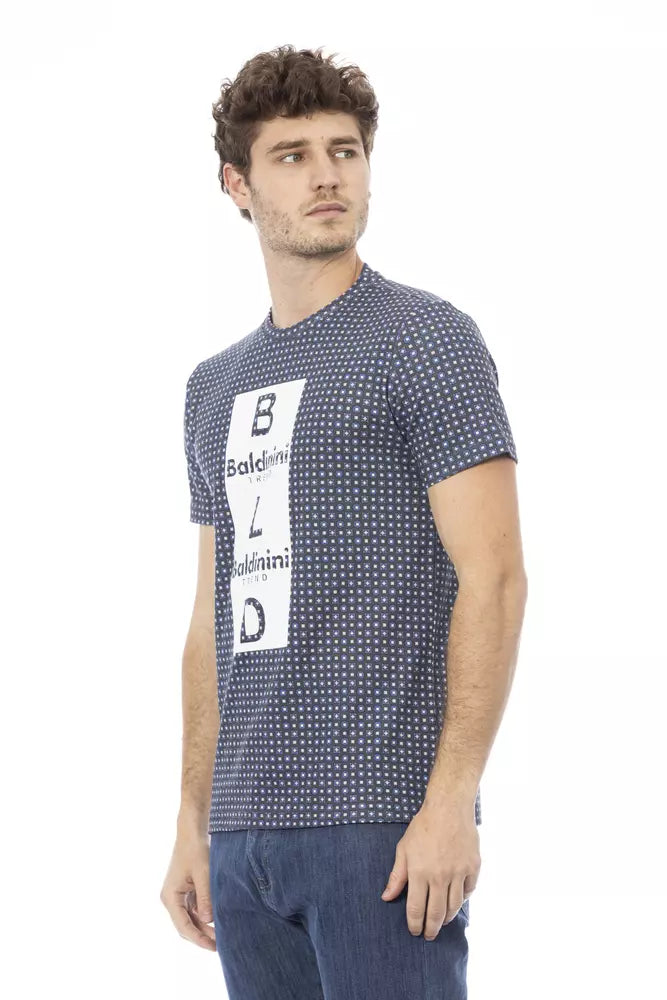 Gray Cotton Men T-Shirt - GlamHub Luxury and Icon Brand Clothing