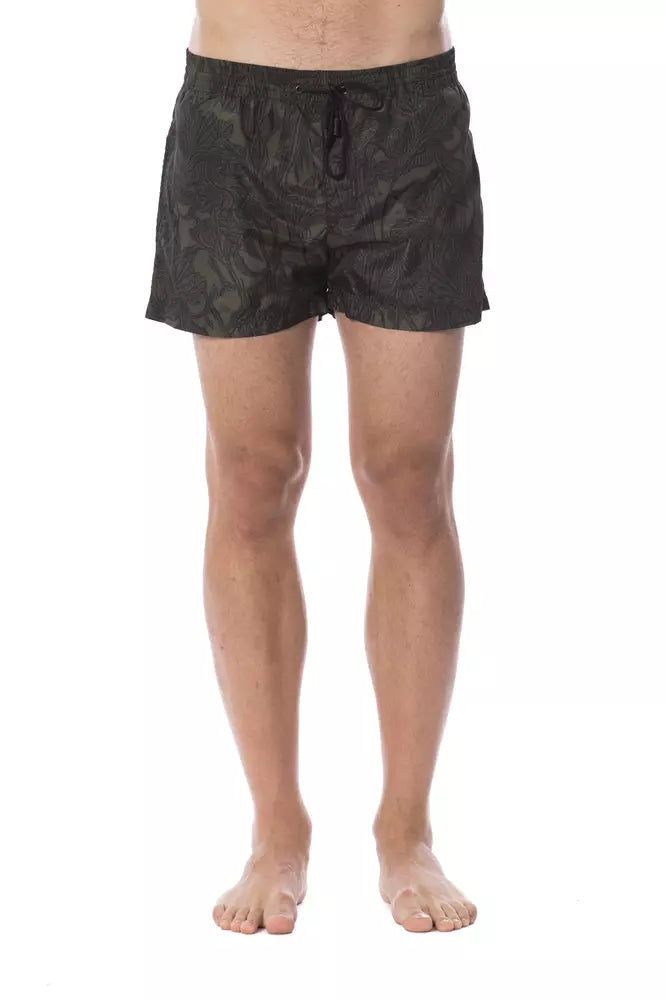 Army Polyester Men Swim Trunk - GlamHub Luxury and Icon Brand Clothing