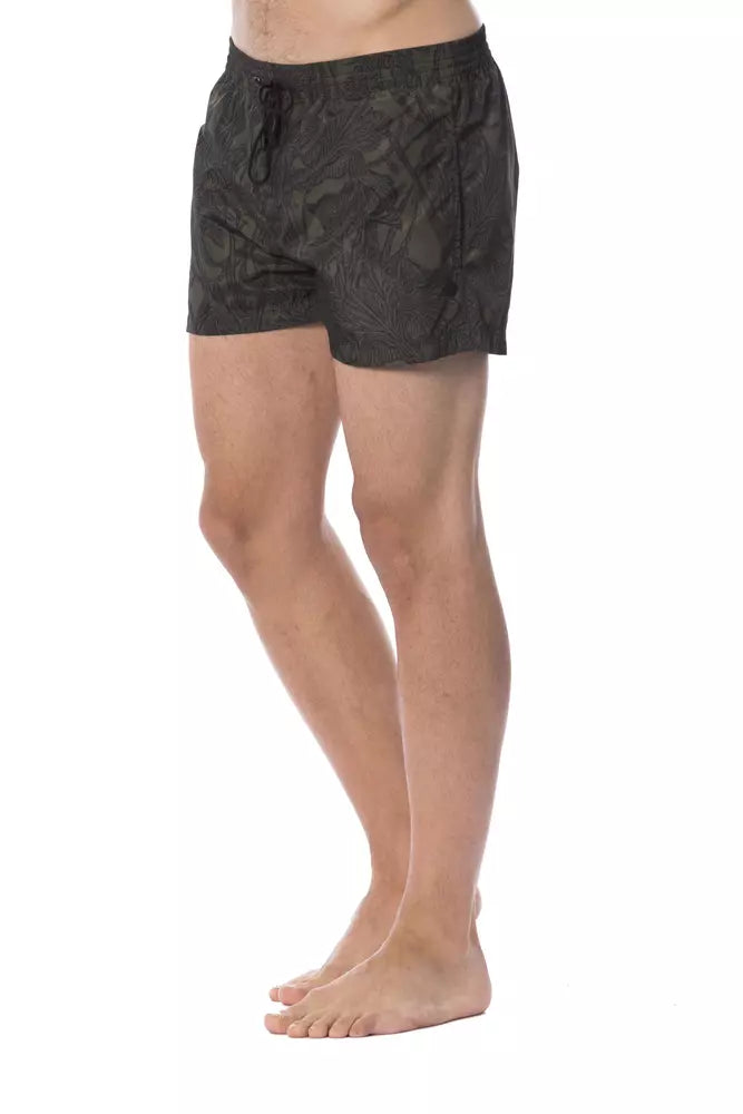 Army Polyester Men Swim Trunk - GlamHub Luxury and Icon Brand Clothing