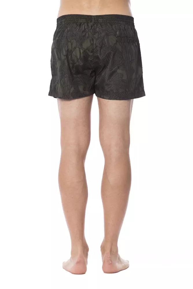 Army Polyester Men Swim Trunk - GlamHub Luxury and Icon Brand Clothing