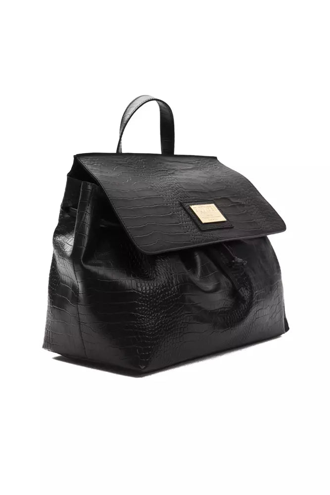 Black Leather Women Handbag - GlamHub Luxury and Icon Brand Clothing