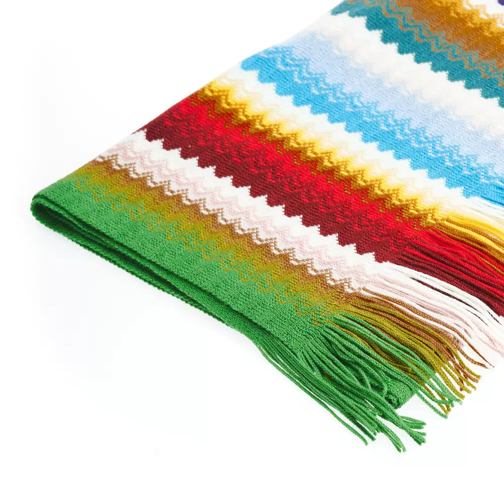 Multicolor Wool Women Scarf - GlamHub Luxury and Icon Brand Clothing