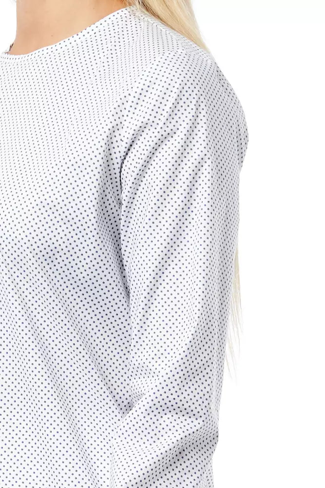 White Cotton Women Shirt - GlamHub Luxury and Icon Brand Clothing