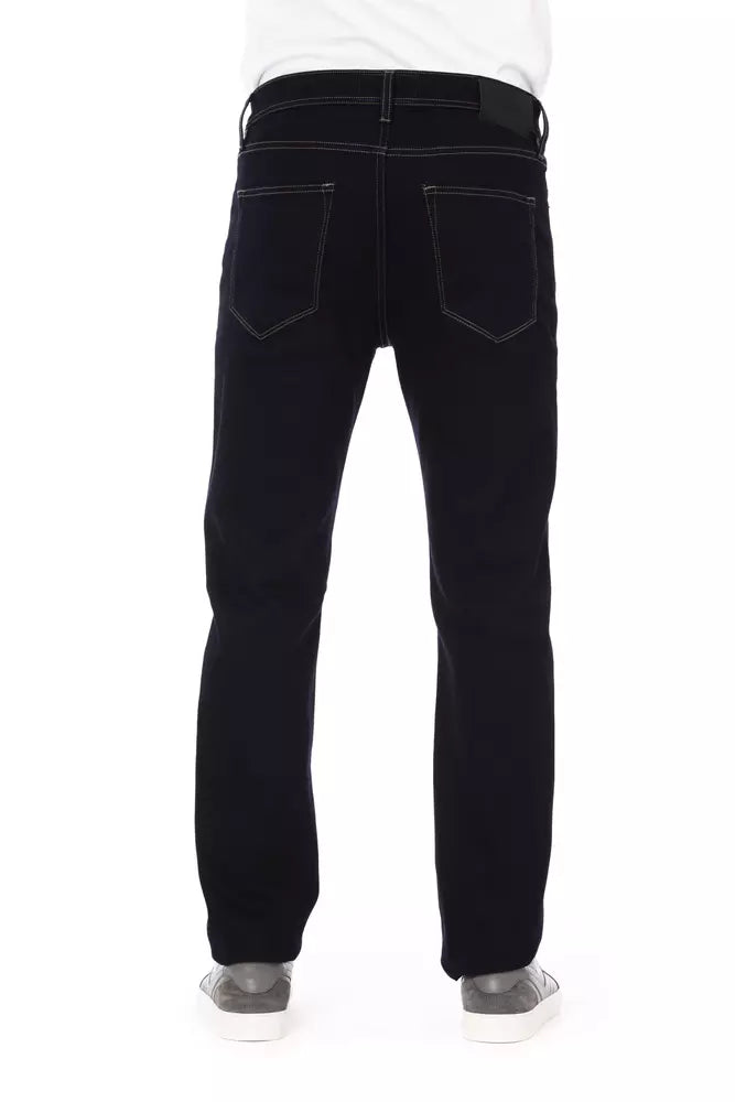 Blue Cotton Men Jeans - GlamHub Luxury and Icon Brand Clothing