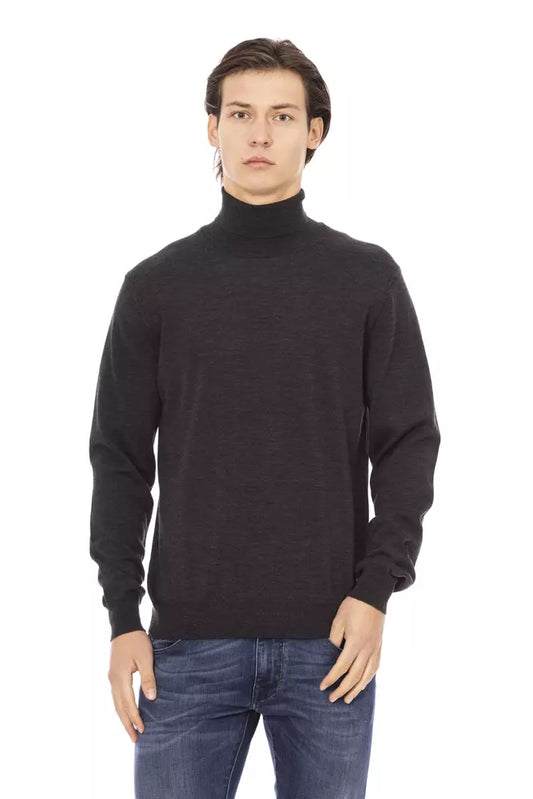 Brown Fabric Men Sweater - GlamHub Luxury and Icon Brand Clothing