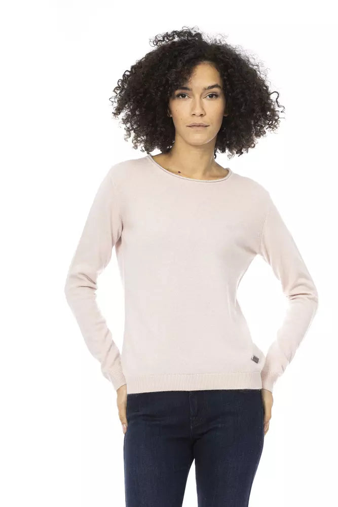 Pink Wool Women Sweater - GlamHub Luxury and Icon Brand Clothing