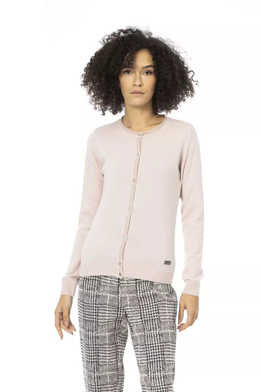 Pink Wool Women Sweater - GlamHub Luxury and Icon Brand Clothing