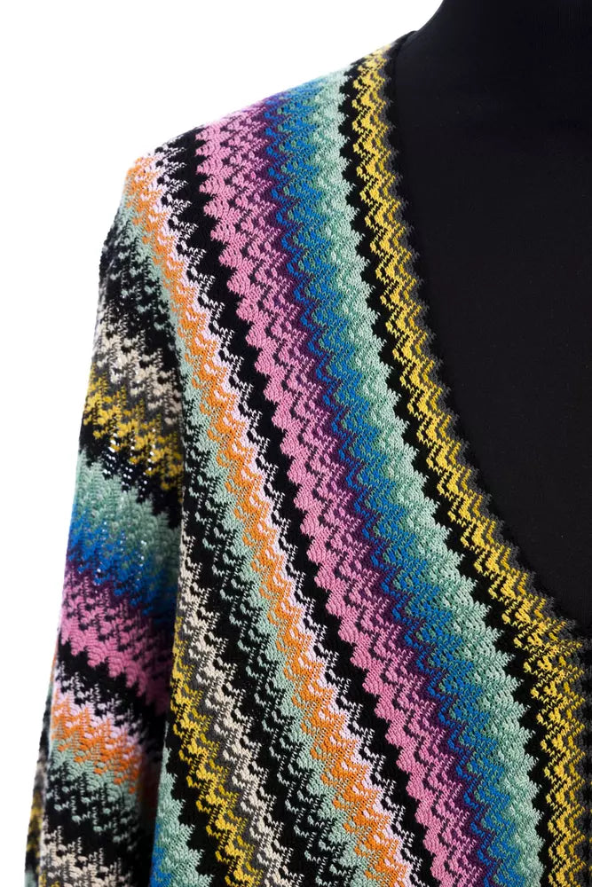 Multicolor Wool Women Poncho - GlamHub Luxury and Icon Brand Clothing