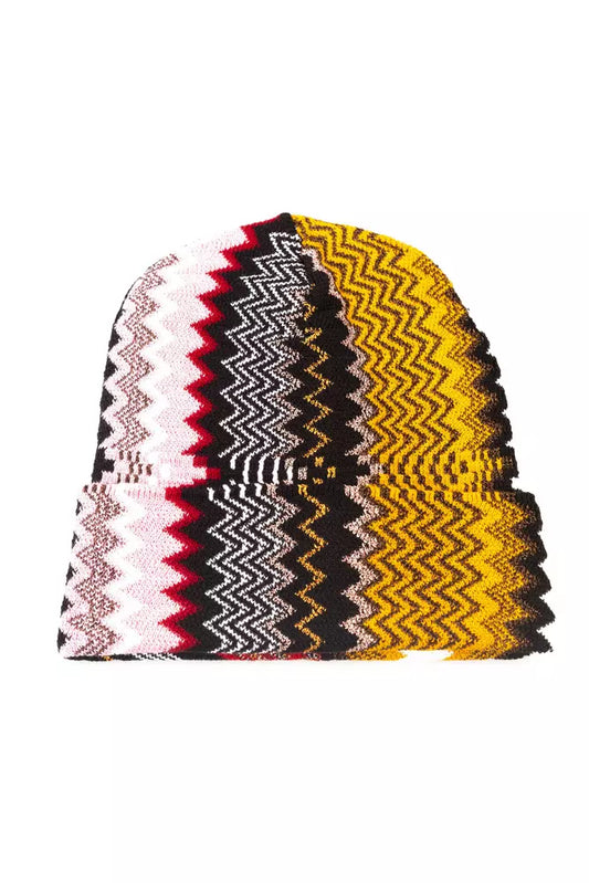 Multicolor Wool Women Hat - GlamHub Luxury and Icon Brand Clothing