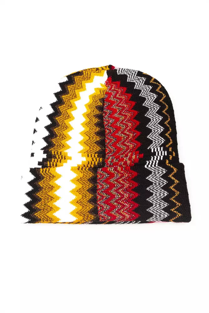 Multicolor Wool Women Hat - GlamHub Luxury and Icon Brand Clothing