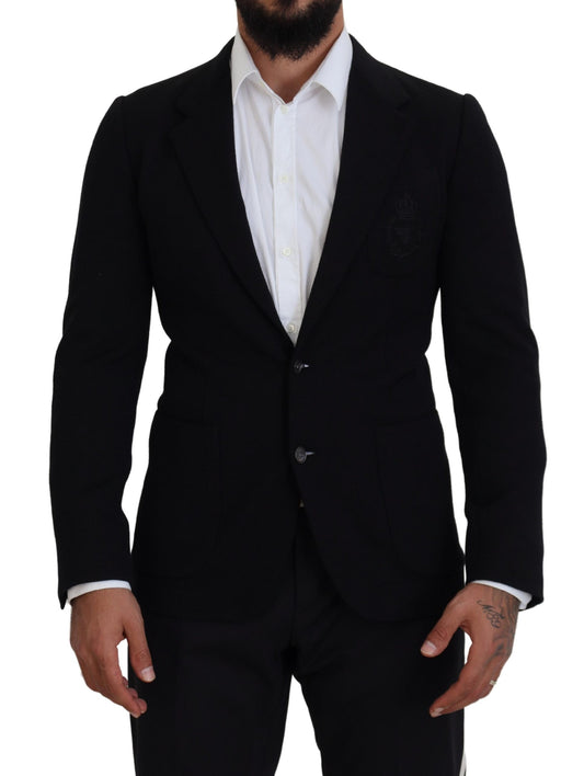 Dolce & Gabbana Elegant Single Breasted Black Wool Blazer