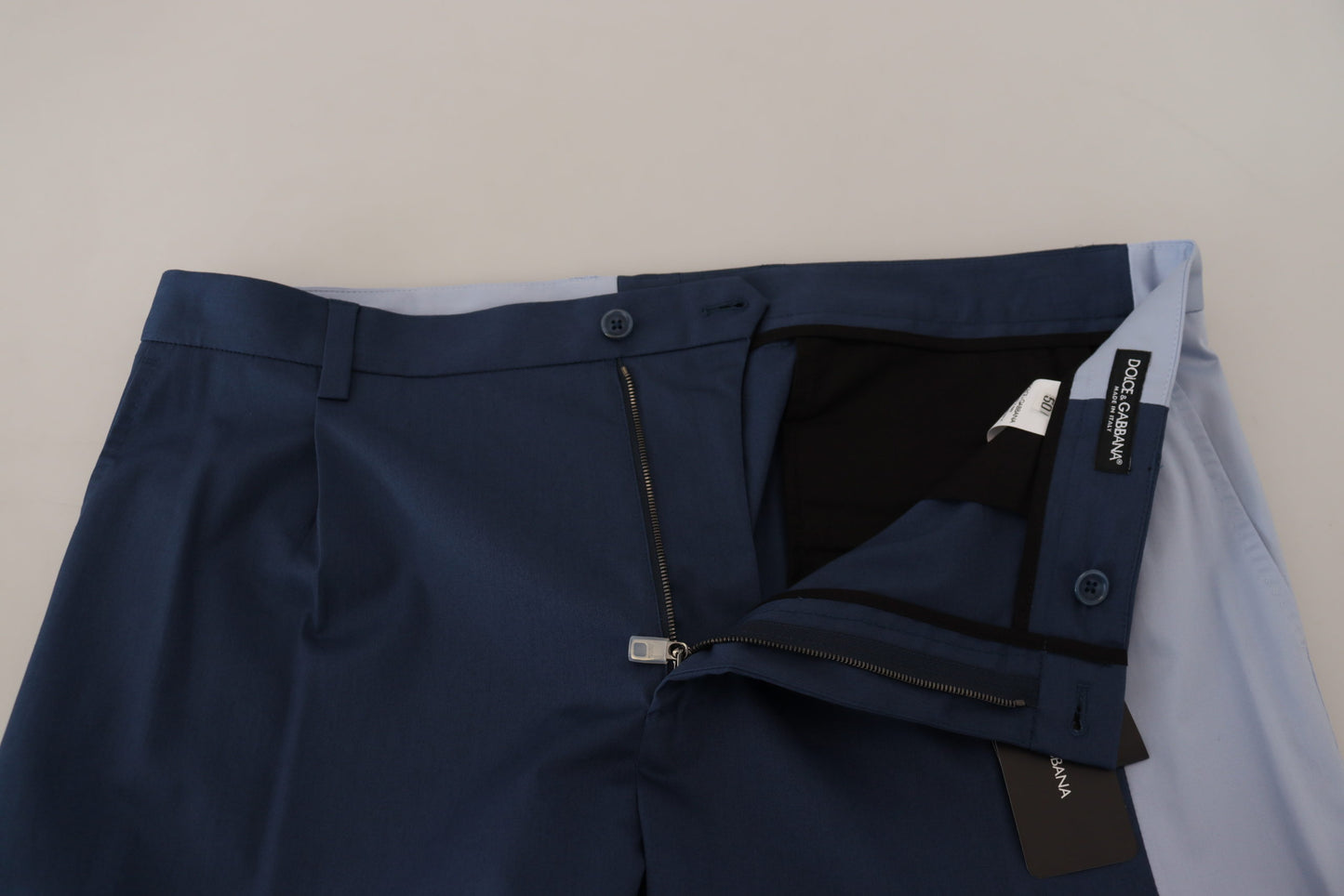 Elegante blaue Hose aus Baumwollmischung für Herren