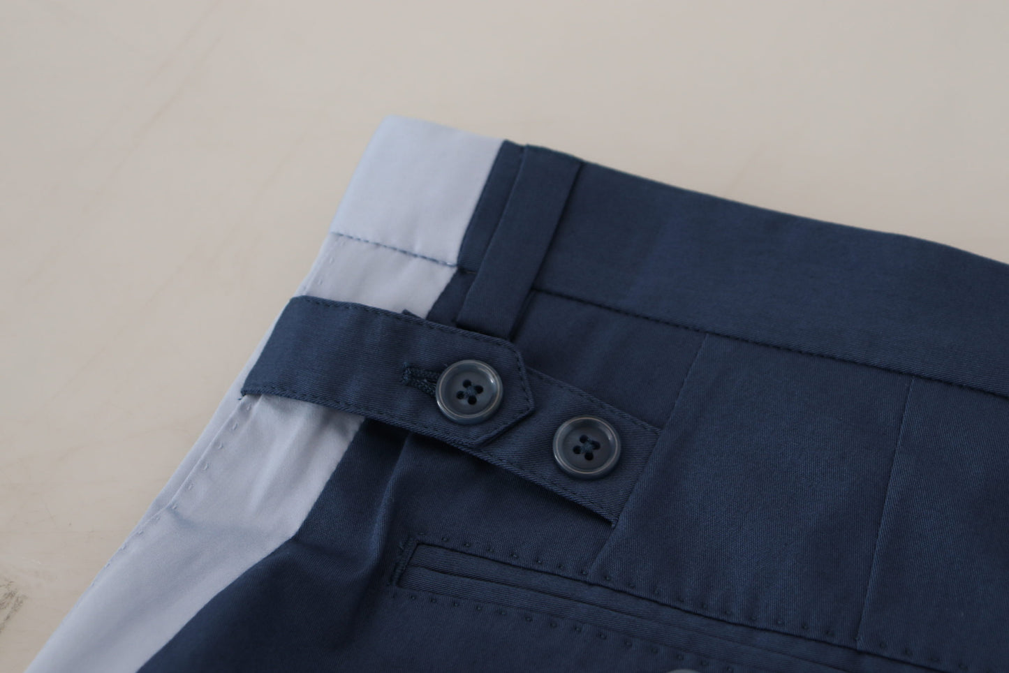 Elegante blaue Hose aus Baumwollmischung für Herren