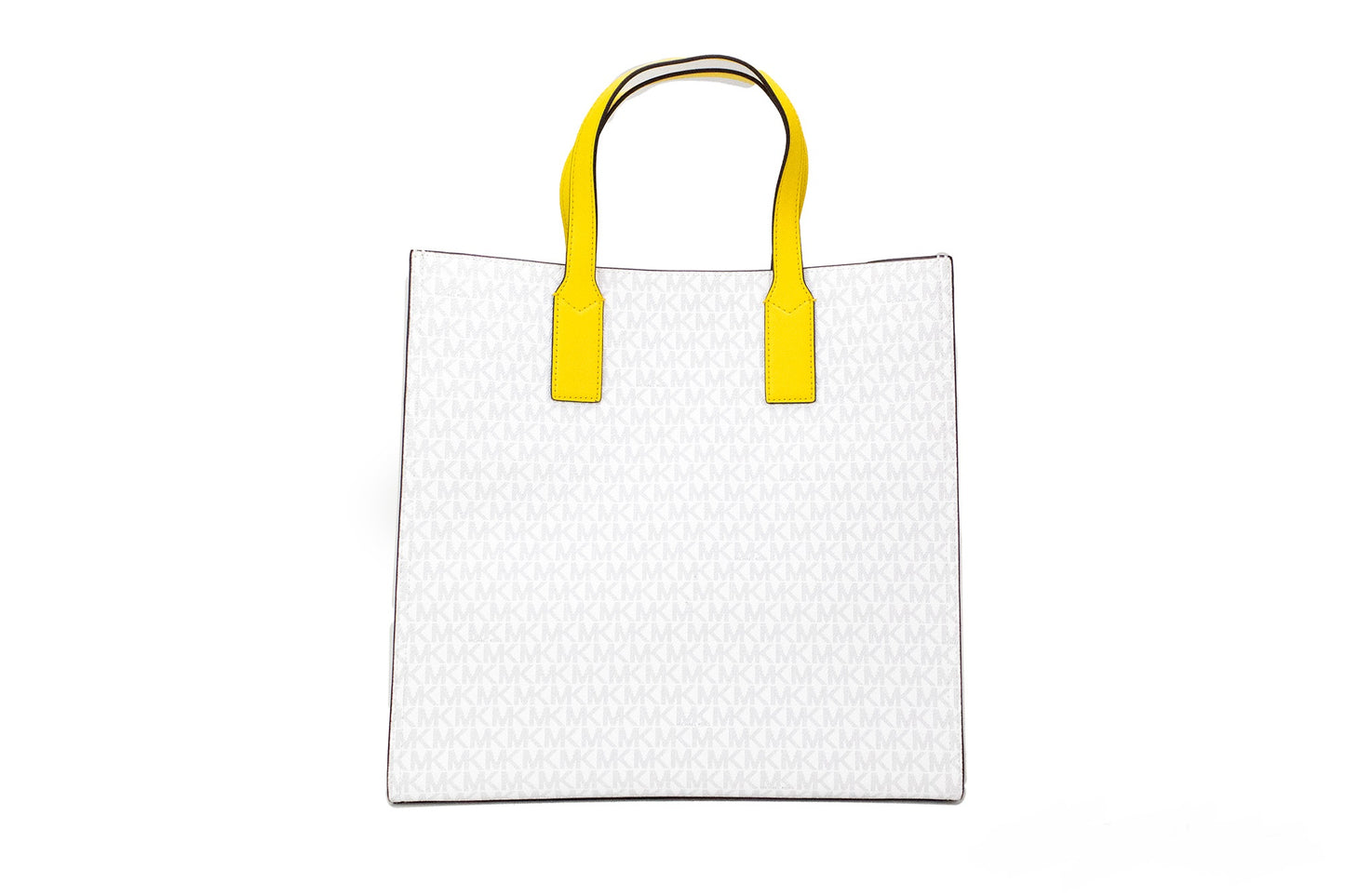 Kenly Large Signature Citrus PVC North South Tote Computer Handbag - GLAMHUB BOUTIQUE 