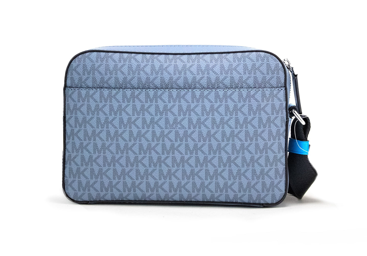 Cooper Small Denim Multi Signature PVC Utility Crossbody Bag - GLAMHUB BOUTIQUE 