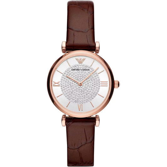 Elegant Bordeaux Leather Watch for Women - GlamHub Luxury and Icon Brand Clothing