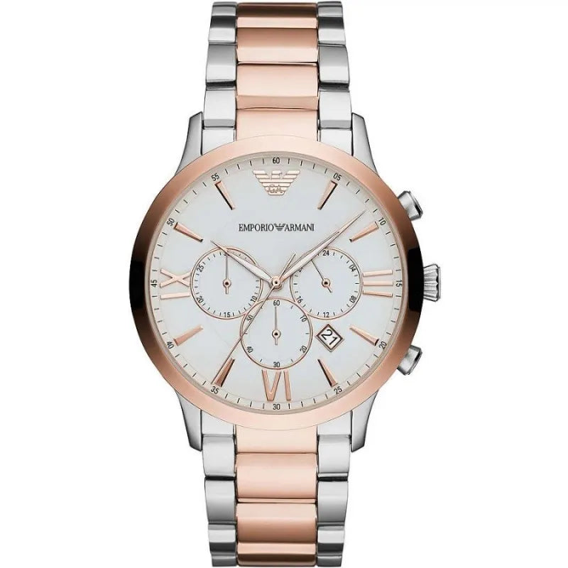 Elegant Two-Tone Timepiece for Men - GLAMHUB BOUTIQUE 