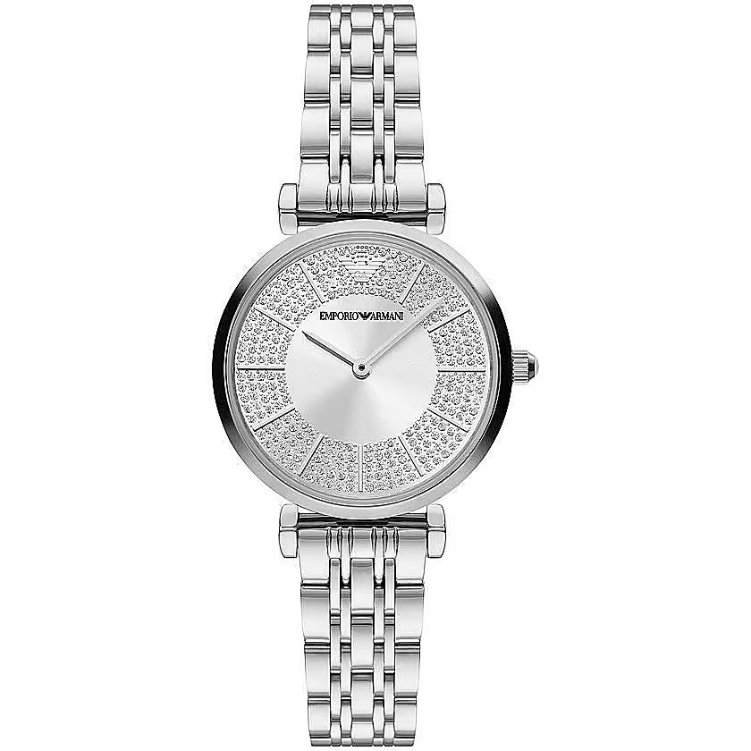 Elegant Silver-Toned Women's Watch - GlamHub Luxury and Icon Brand Clothing