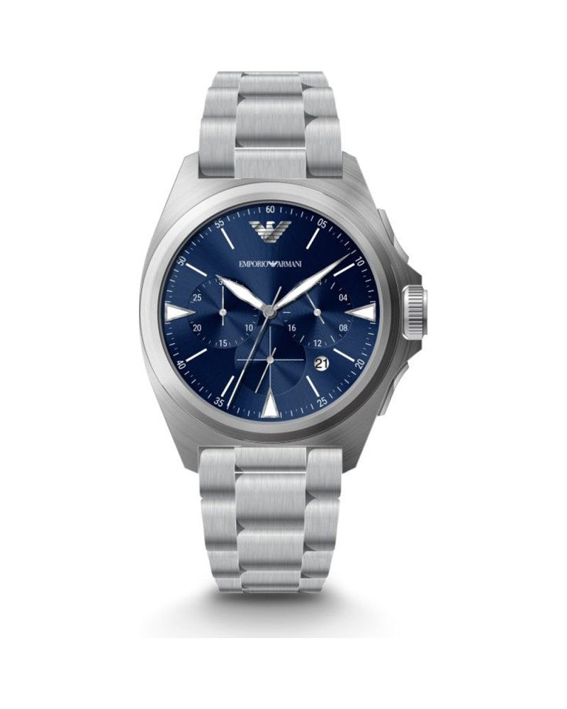 Sleek Silver Chronograph Timepiece - GLAMHUB BOUTIQUE 