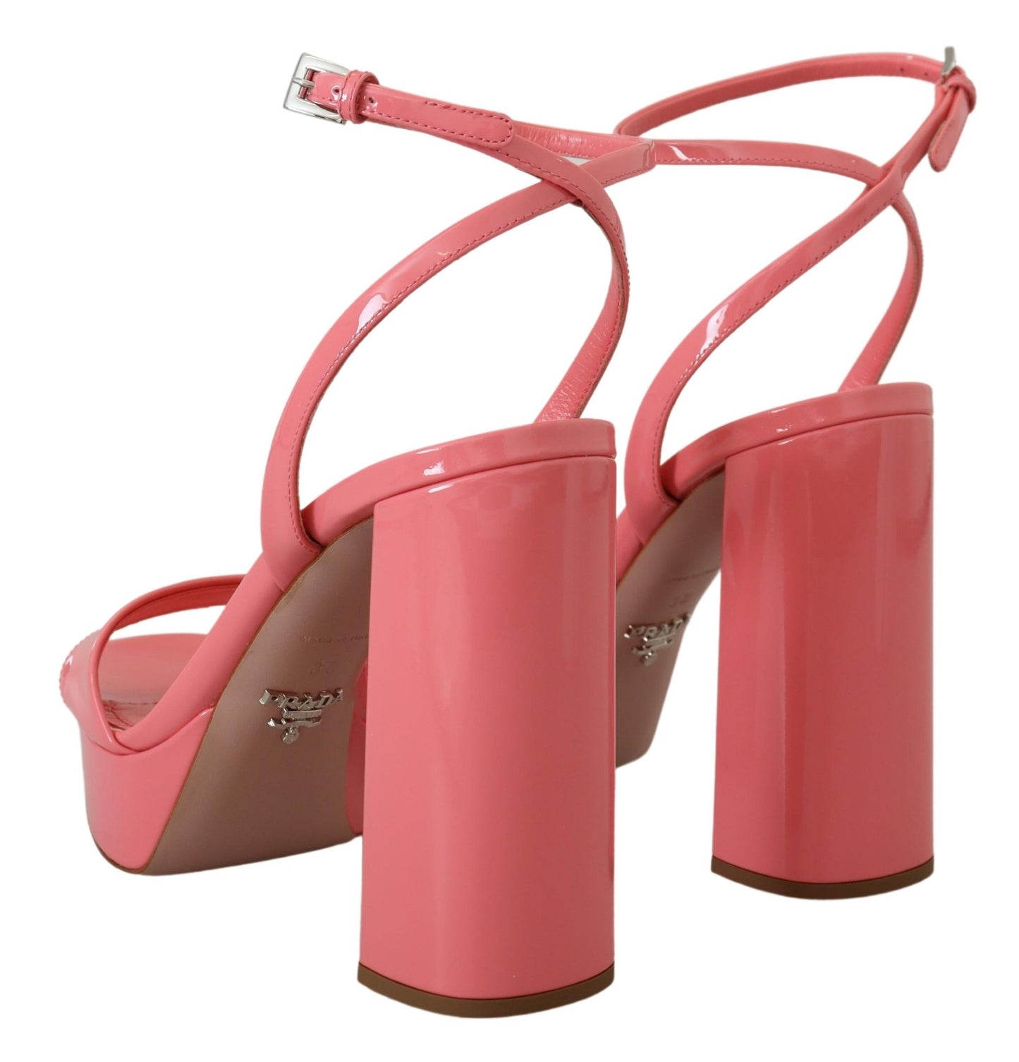 Chic Pink Patent Leather Platform Sandals - GLAMHUB BOUTIQUE 