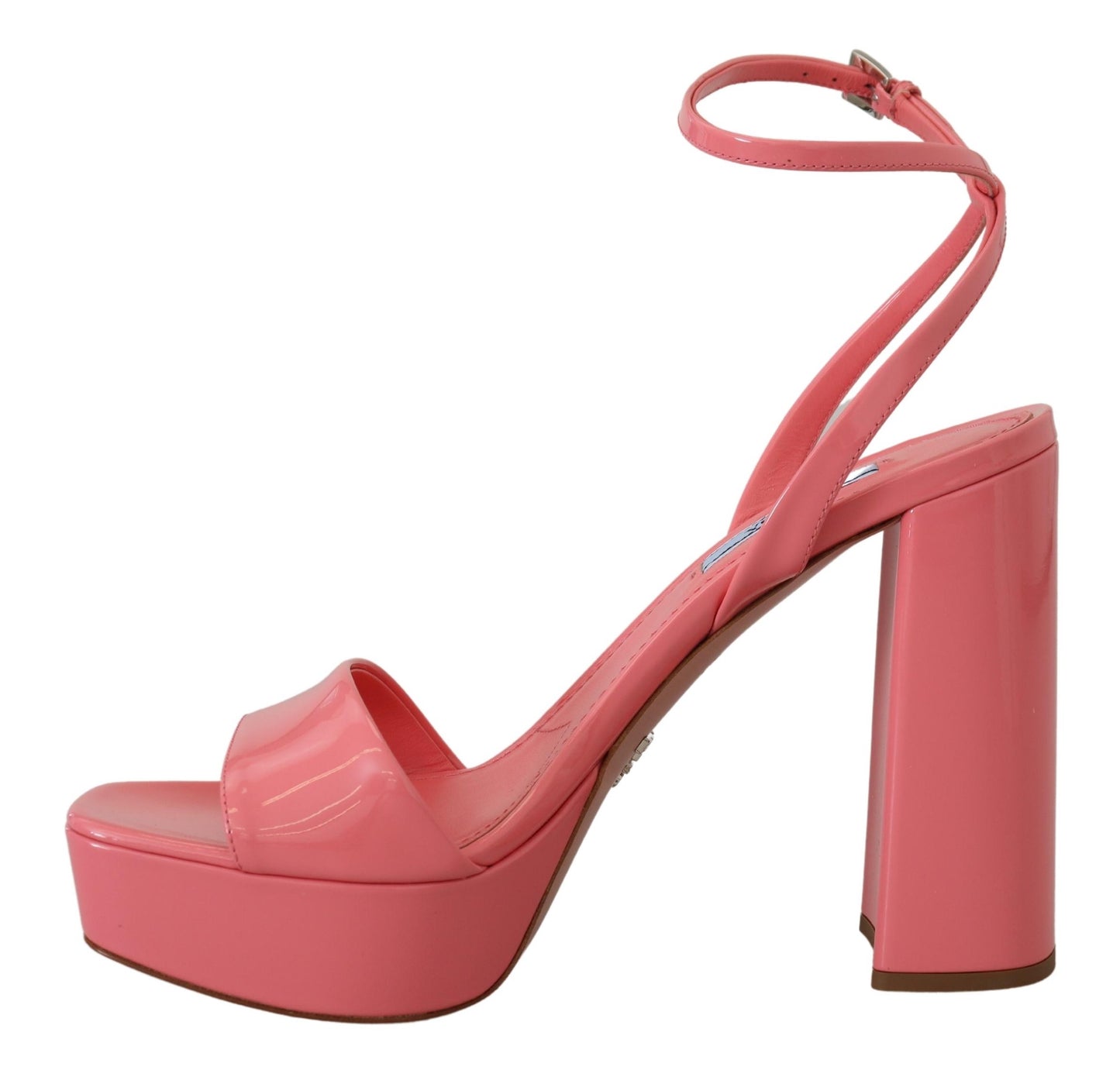 Chic Pink Patent Leather Platform Sandals - GLAMHUB BOUTIQUE 