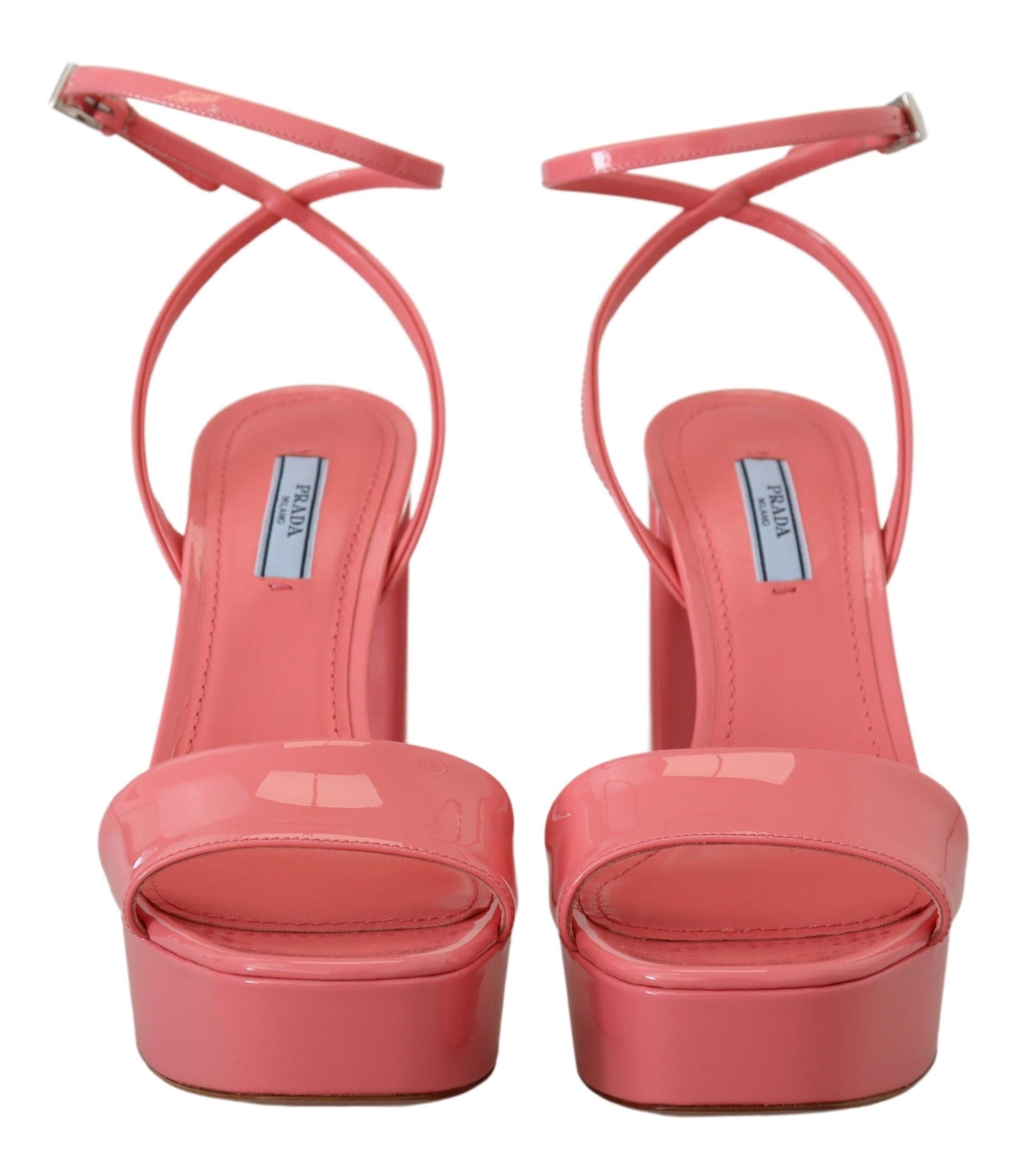 Chic Pink Patent Leather Platform Sandals - GLAMHUB BOUTIQUE 