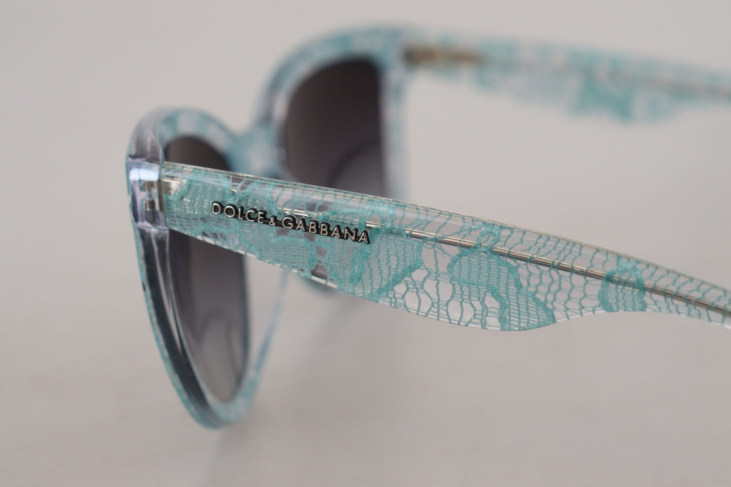 Elegant Blue Lace Detail Sunglasses