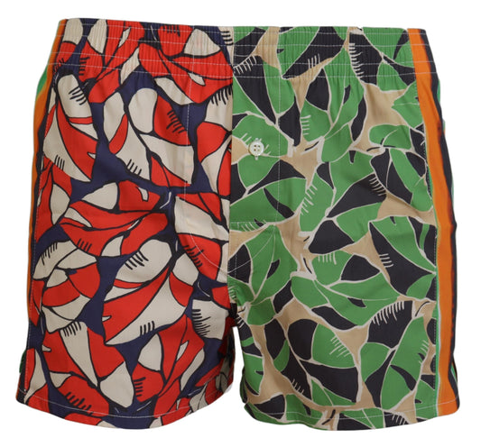 Multicolor Floral Men's Swim Shorts - GLAMHUB BOUTIQUE 