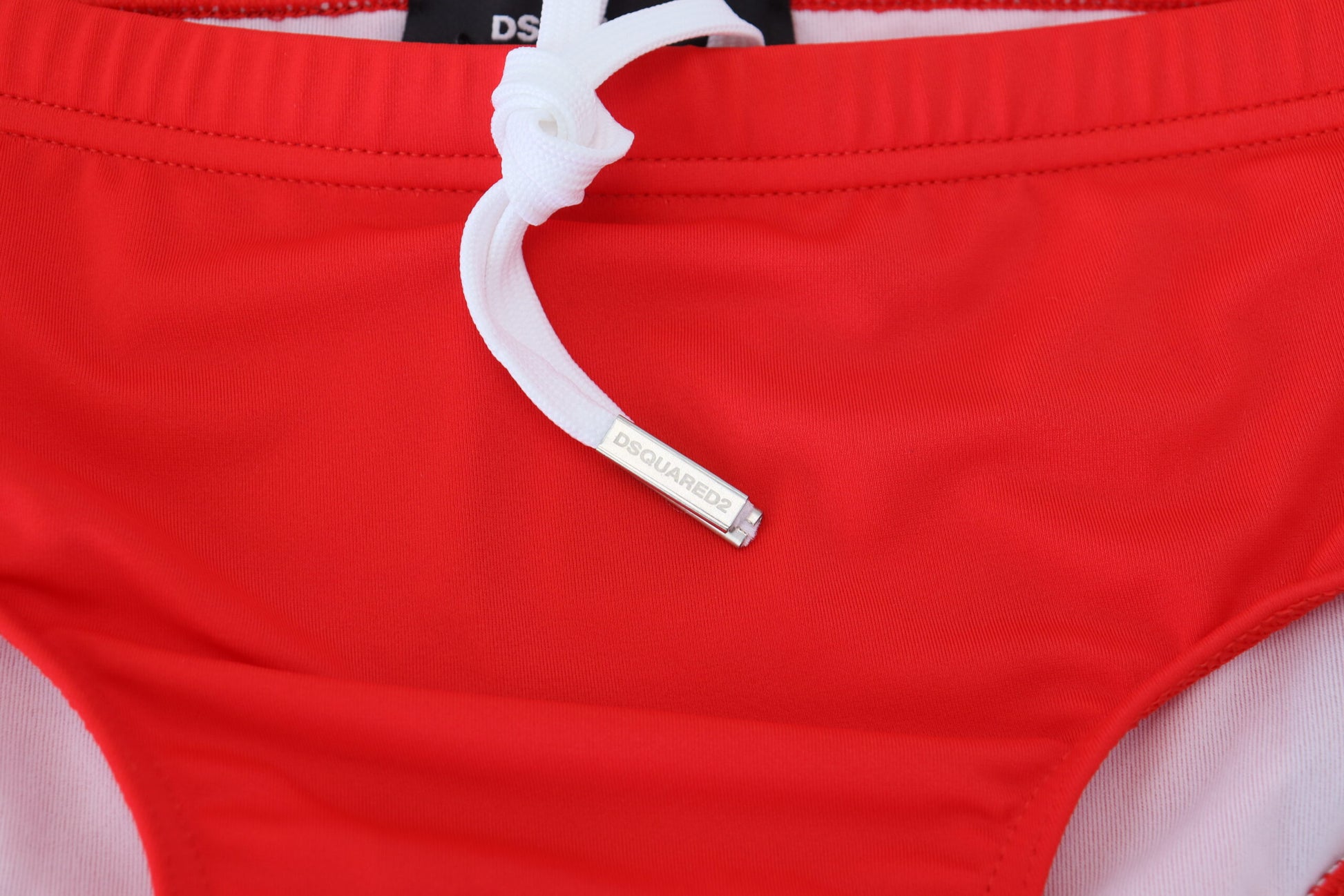 Red ICON Print Swim Briefs - GLAMHUB BOUTIQUE 