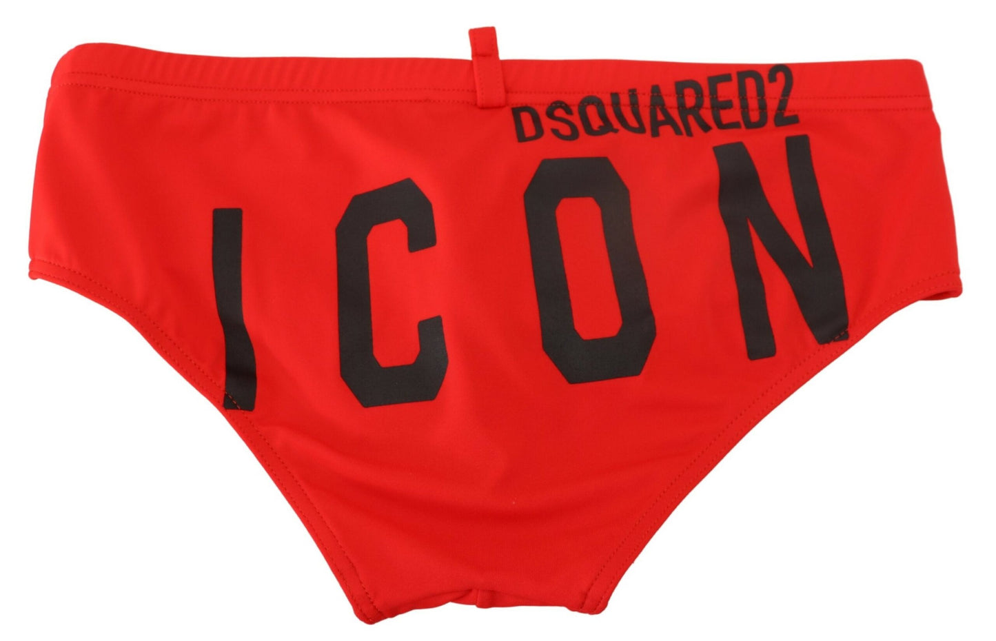 Red ICON Print Swim Briefs - GLAMHUB BOUTIQUE 