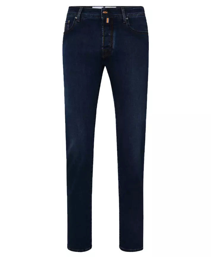 Blue Cotton Men Slim-fit Jean - GlamHub Luxury and Icon Brand Clothing