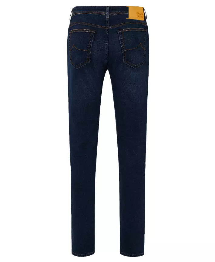 Blue Cotton Men Slim-fit Jean - GlamHub Luxury and Icon Brand Clothing