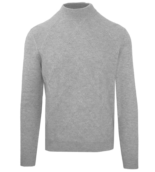 Elegant Wool-Cashmere Men's Turtleneck - GlamHub Luxury and Icon Brand Clothing