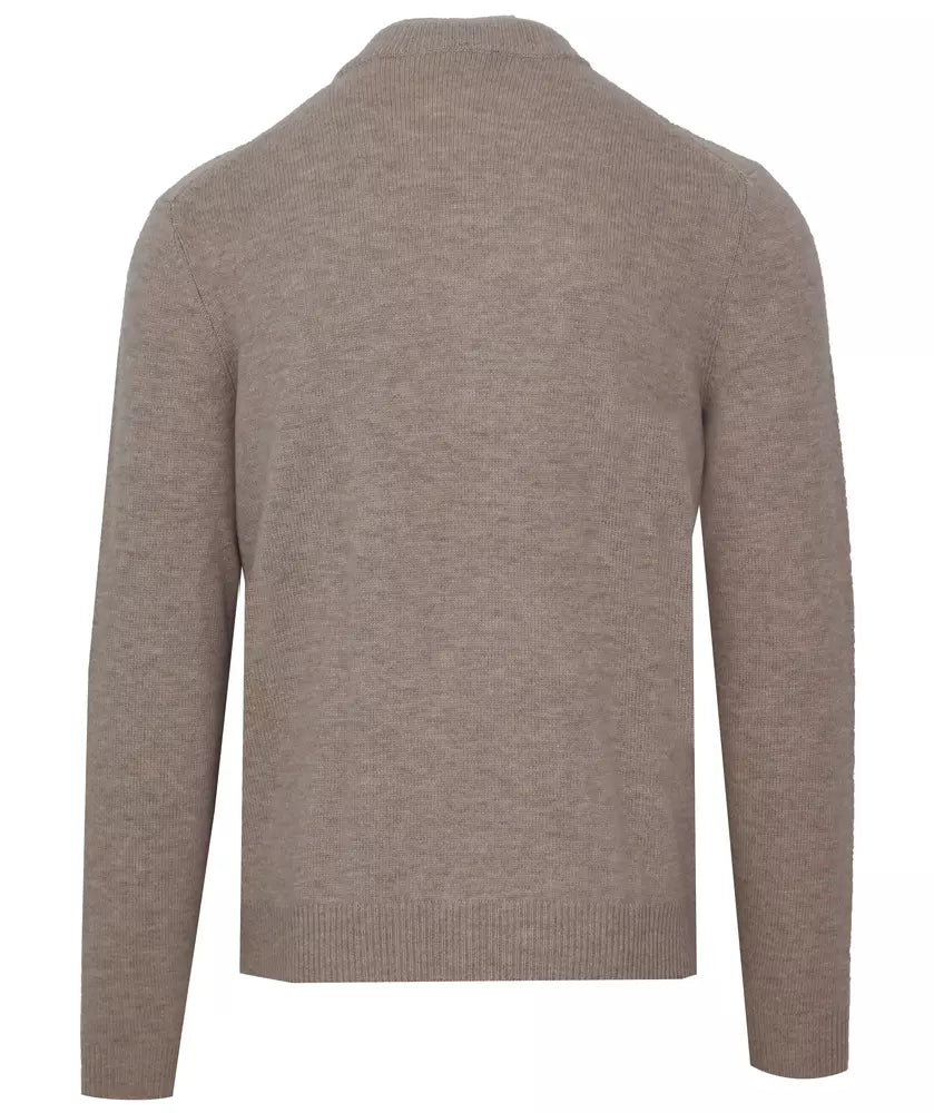 Diamond Stitch Wool Cashmere Turtleneck - GlamHub Luxury and Icon Brand Clothing