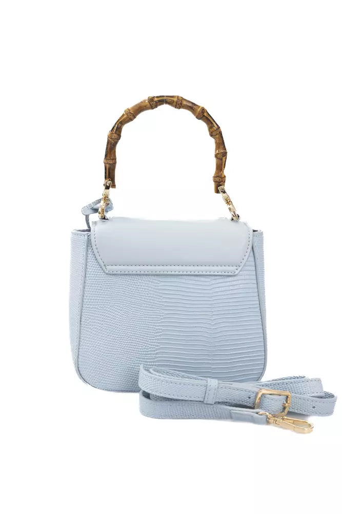 Light Blue Polyurethane Women Crossbody - GlamHub Luxury and Icon Brand Clothing