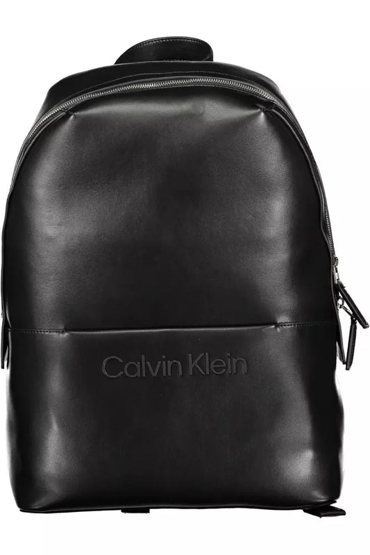 Black Polyester Men Backpack - GLAMHUB BOUTIQUE 